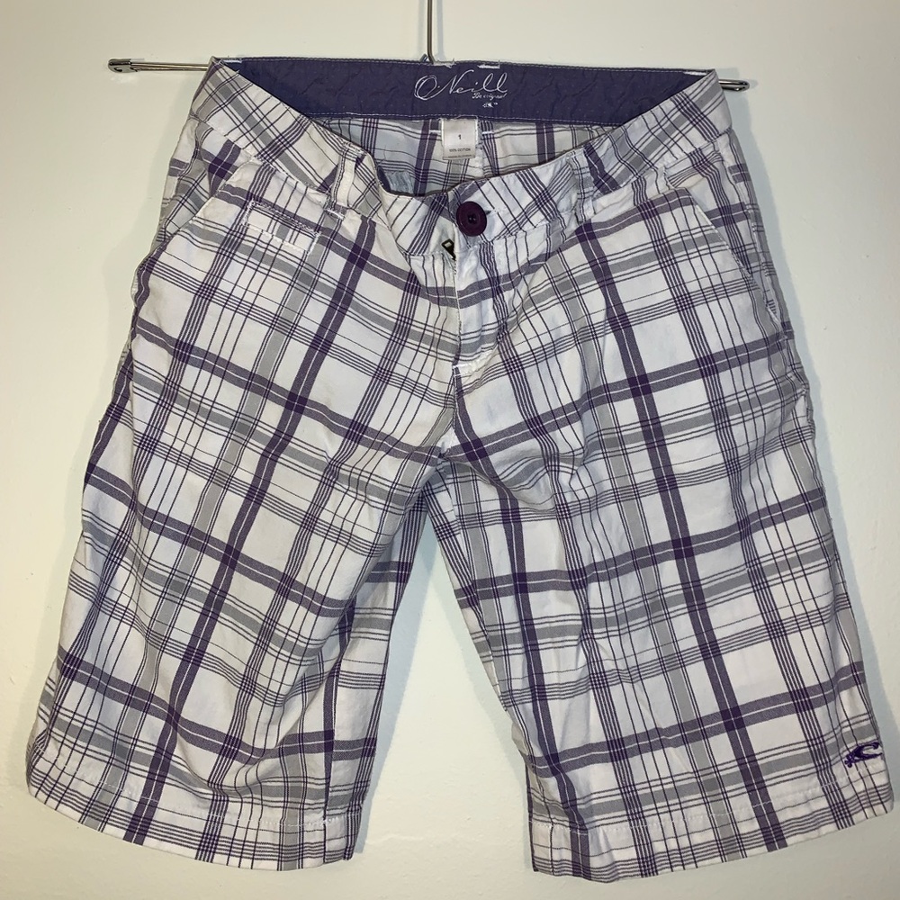 O’Neill plaid shorts size 1